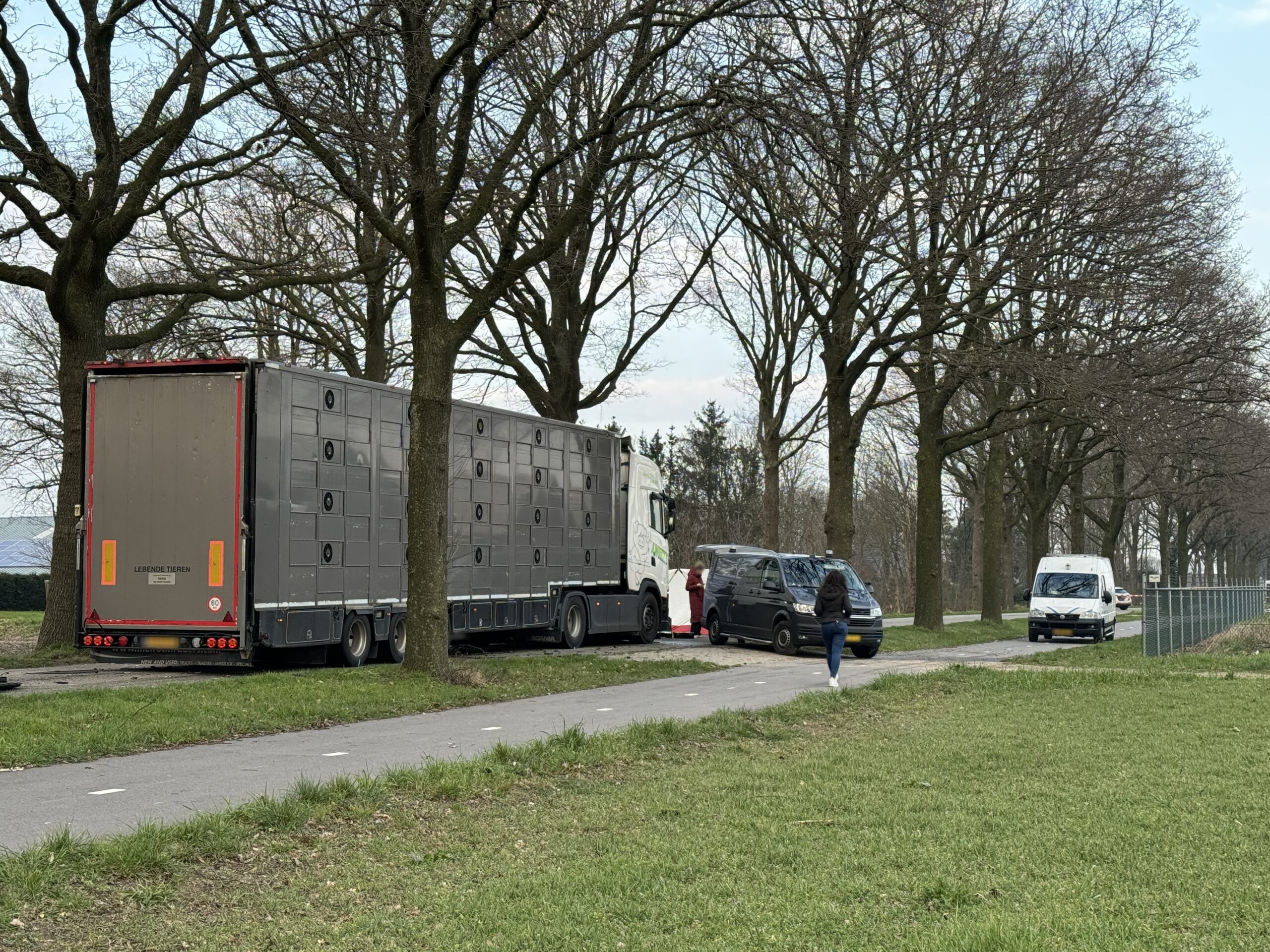 Botsing personenauto en vrachtwagen in Wilbertoord, één dode