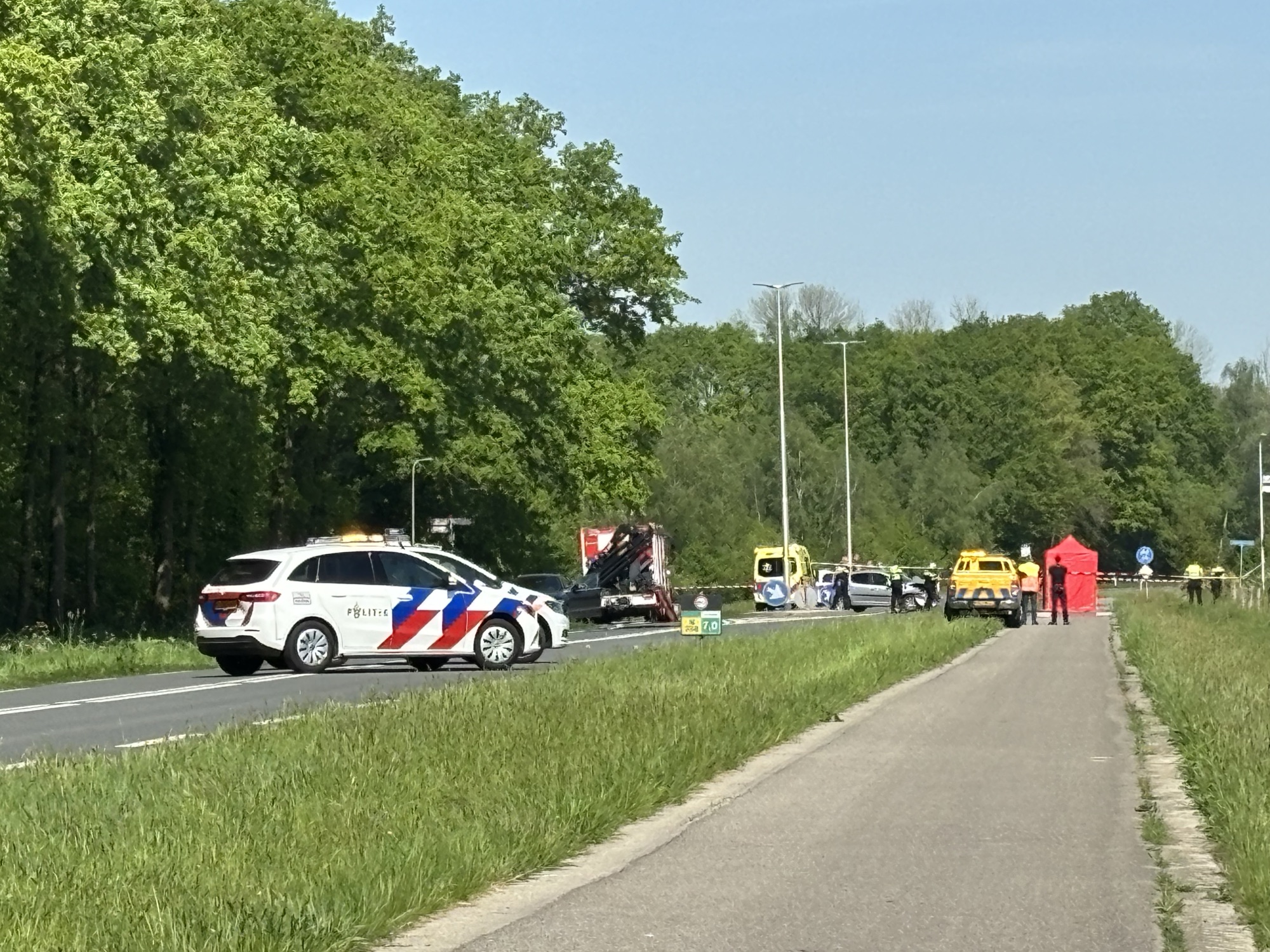 Motorrijder overleden na ernstig ongeval met automobilist Postweg Deurningen