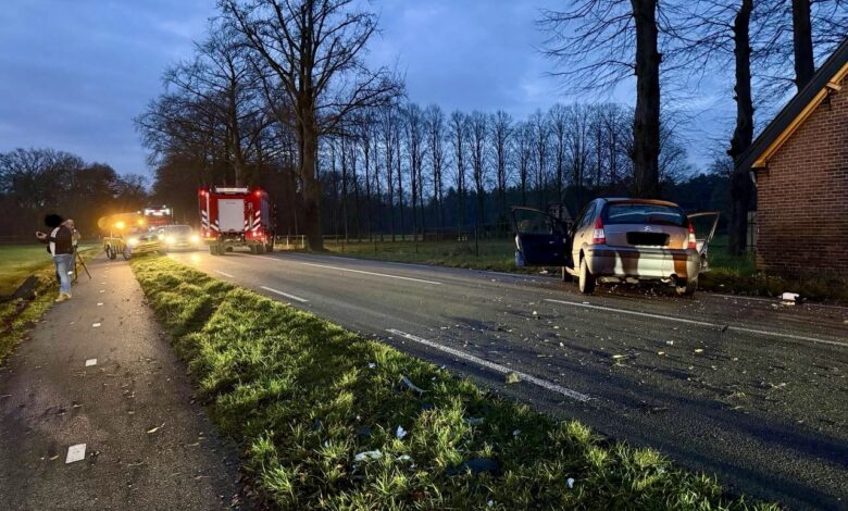 Ernstig ongeval tussen twee auto’s, hulpdiensten massaal opgeroepen