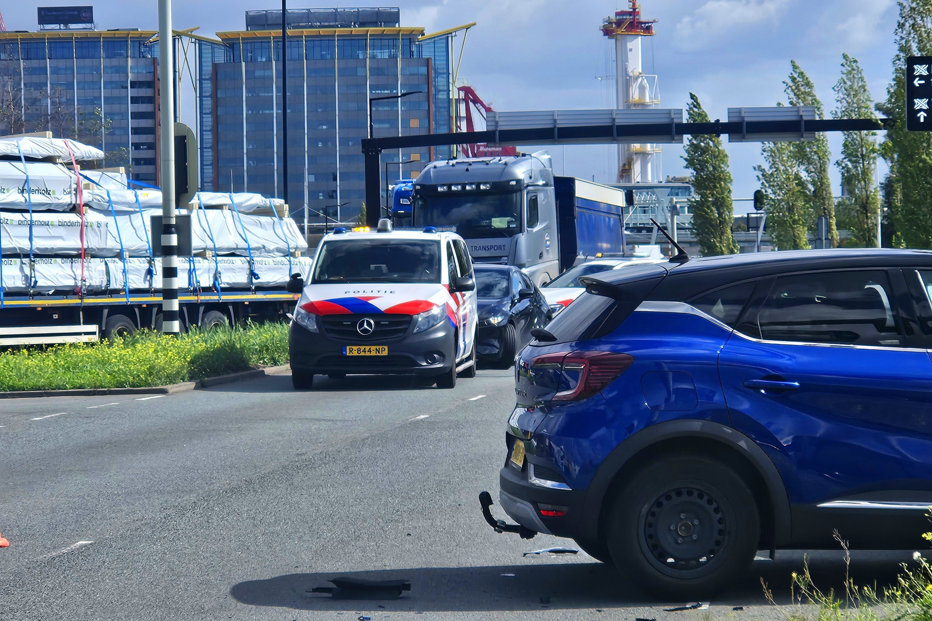 Politie betrokken bij ongeval Vlaardingen in Vlaardingen