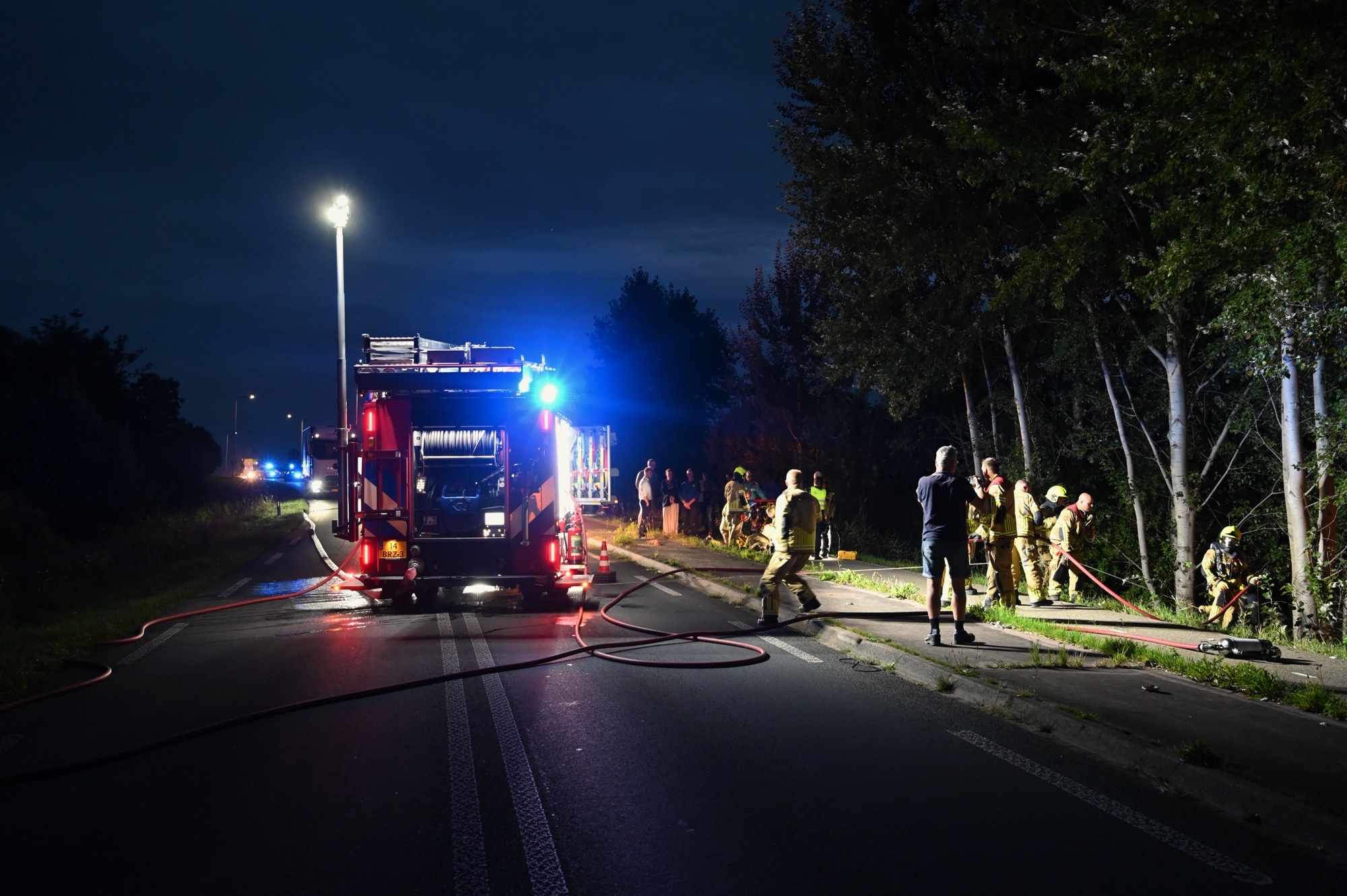 Aanrijding op de N848 ter hoogte van Heukelum
