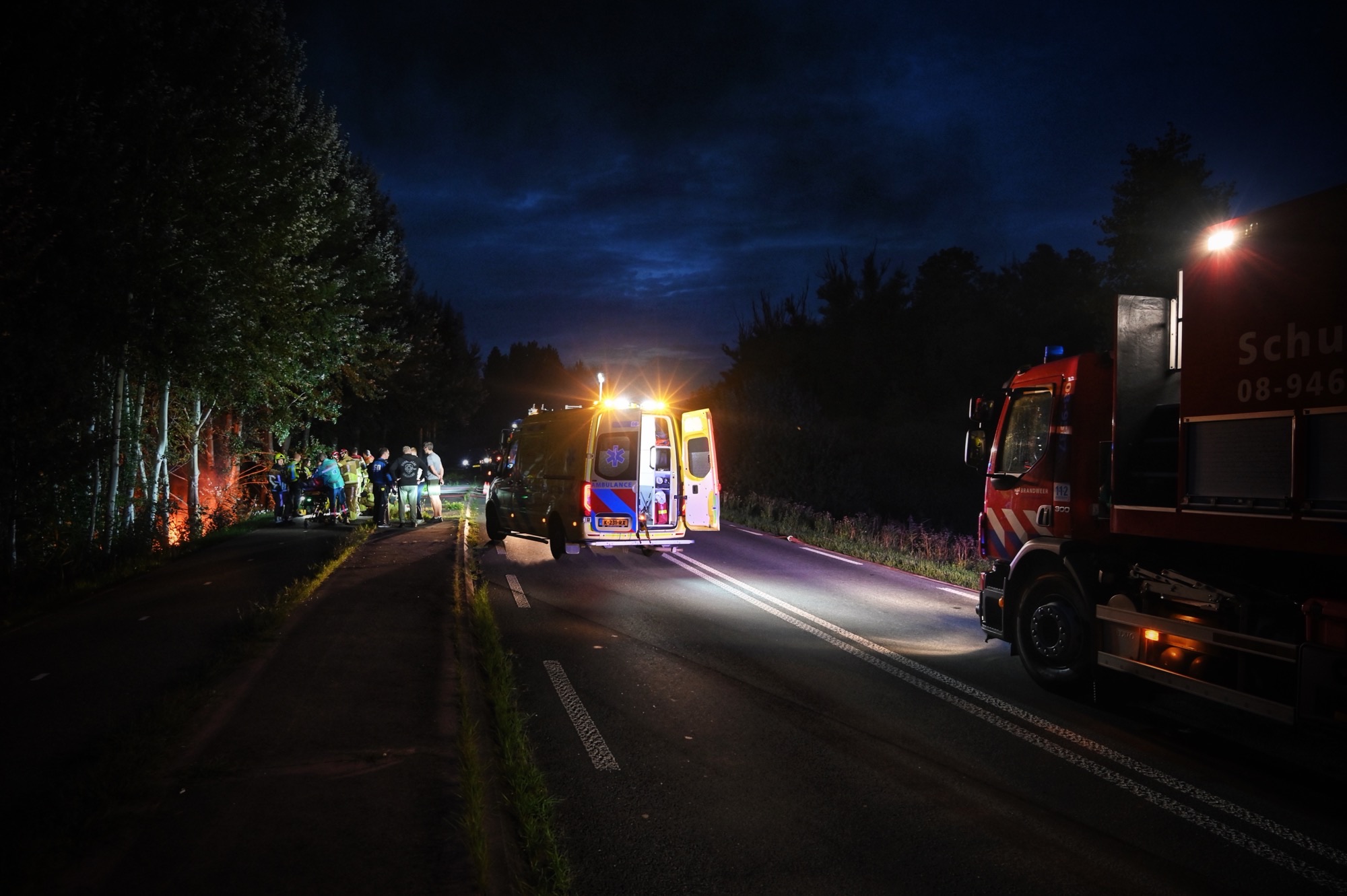 Aanrijding op de N848 ter hoogte van Heukelum