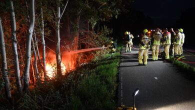 Aanrijding op de N848 ter hoogte van Heukelum