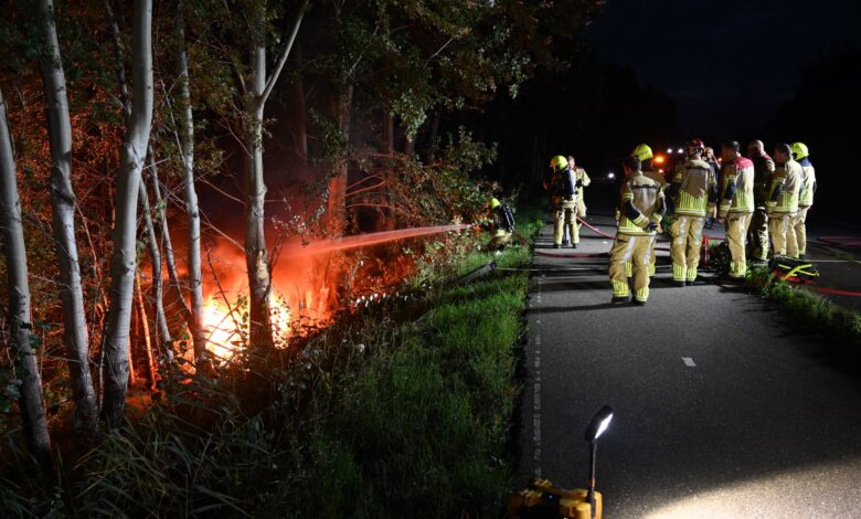 Aanrijding op de N848 ter hoogte van Heukelum