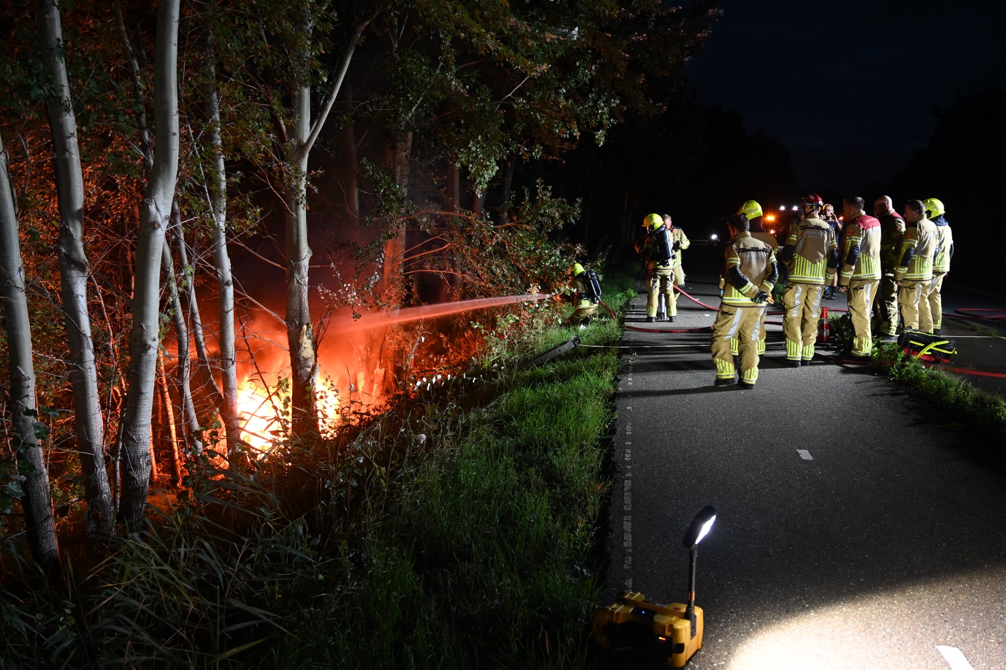 Aanrijding op de N848 ter hoogte van Heukelum